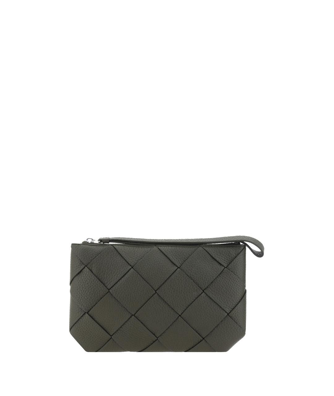 BOTTEGA VENETA Зеленая кожаная папка для документов, фото 1