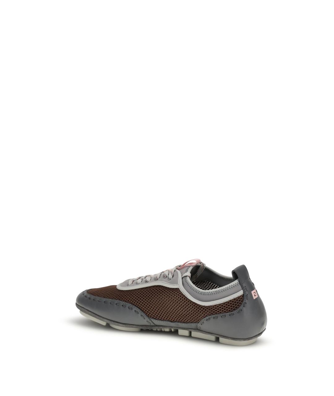 FENDI Мульти кожаные низкие кроссовки / кеды, фото 3