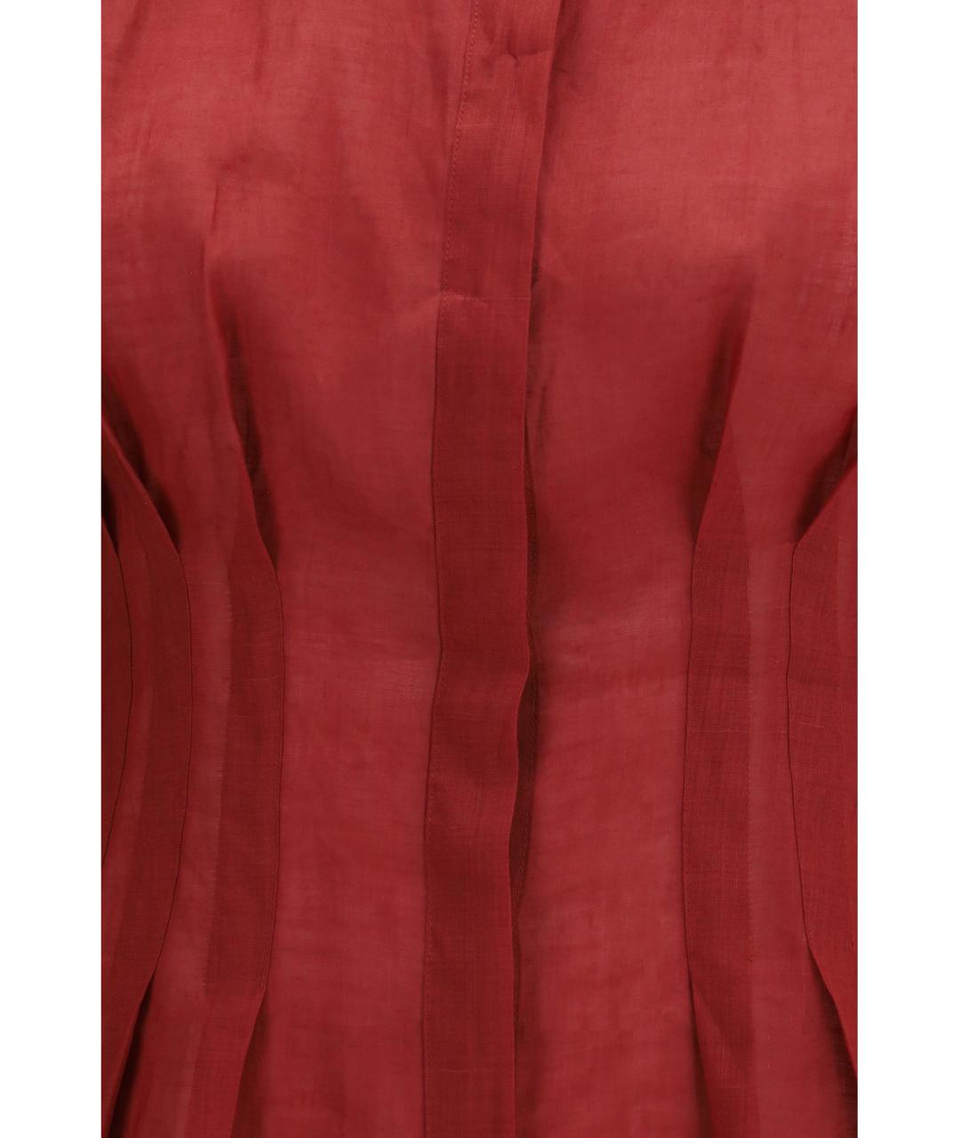 MAX MARA STUDIO Красная рубашка, фото 3