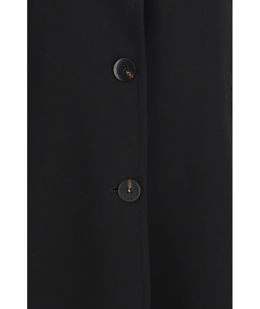 MAX MARA STUDIO Черное ацетатное пальто, фото 3