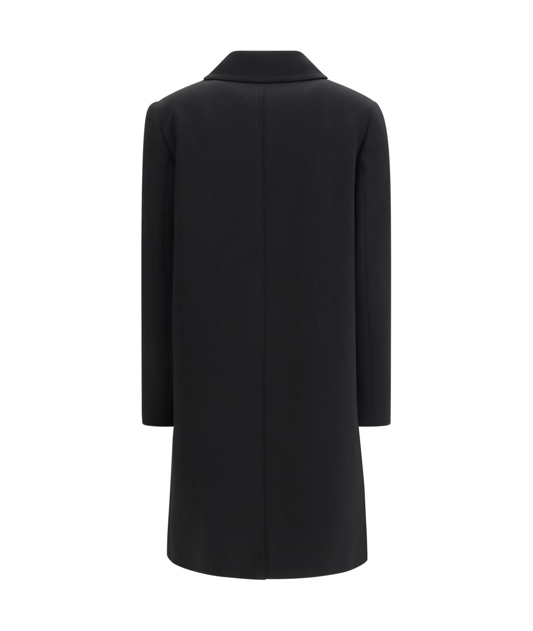 MAX MARA STUDIO Черное ацетатное пальто, фото 2