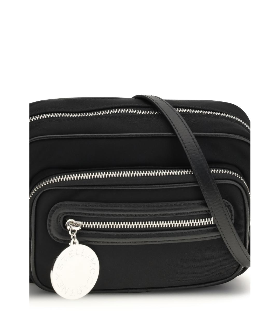 STELLA MCCARTNEY Черная тканевая сумка через плечо, фото 4