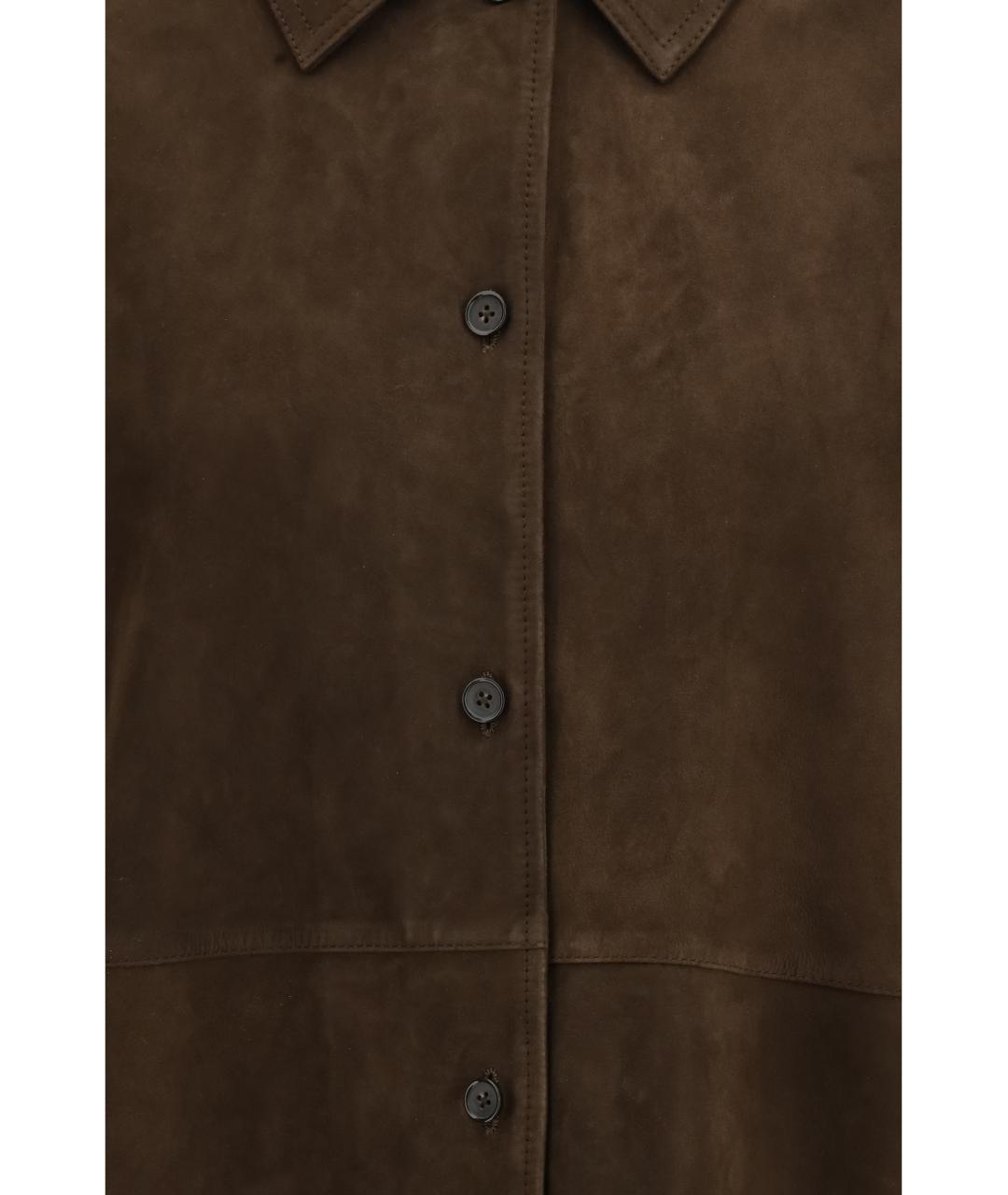 TOTEME Коричневая кожаная куртка, фото 3