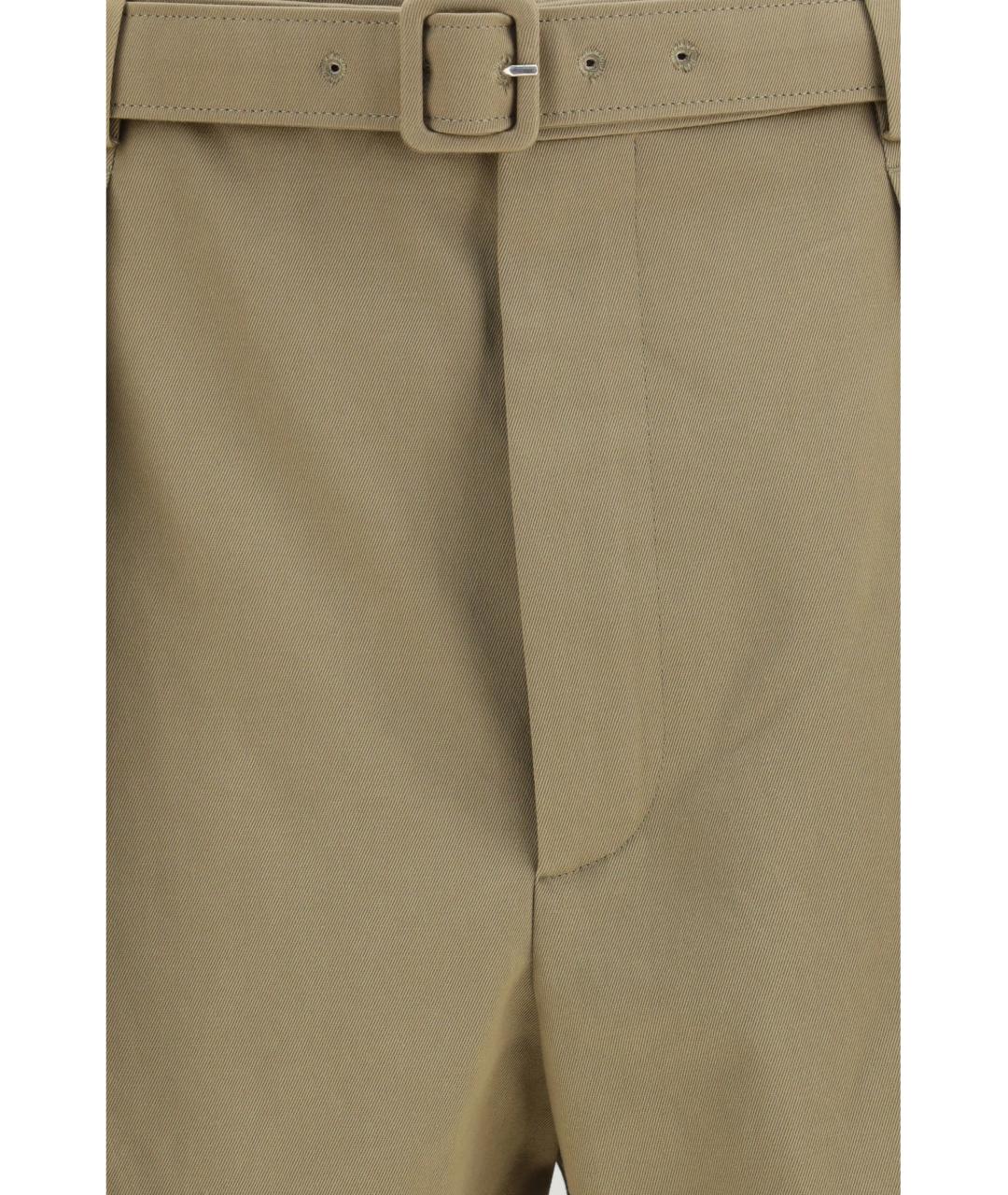 SAINT LAURENT Бежевые хлопковые шорты, фото 3