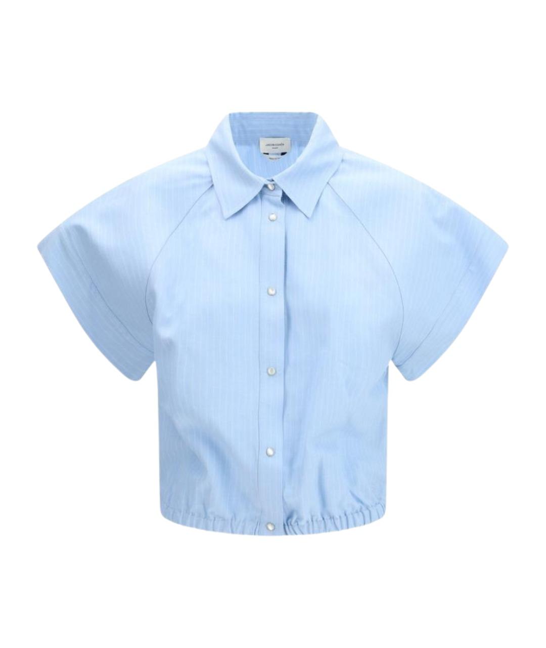 JACOB COHEN Голубая вискозная рубашка, фото 1