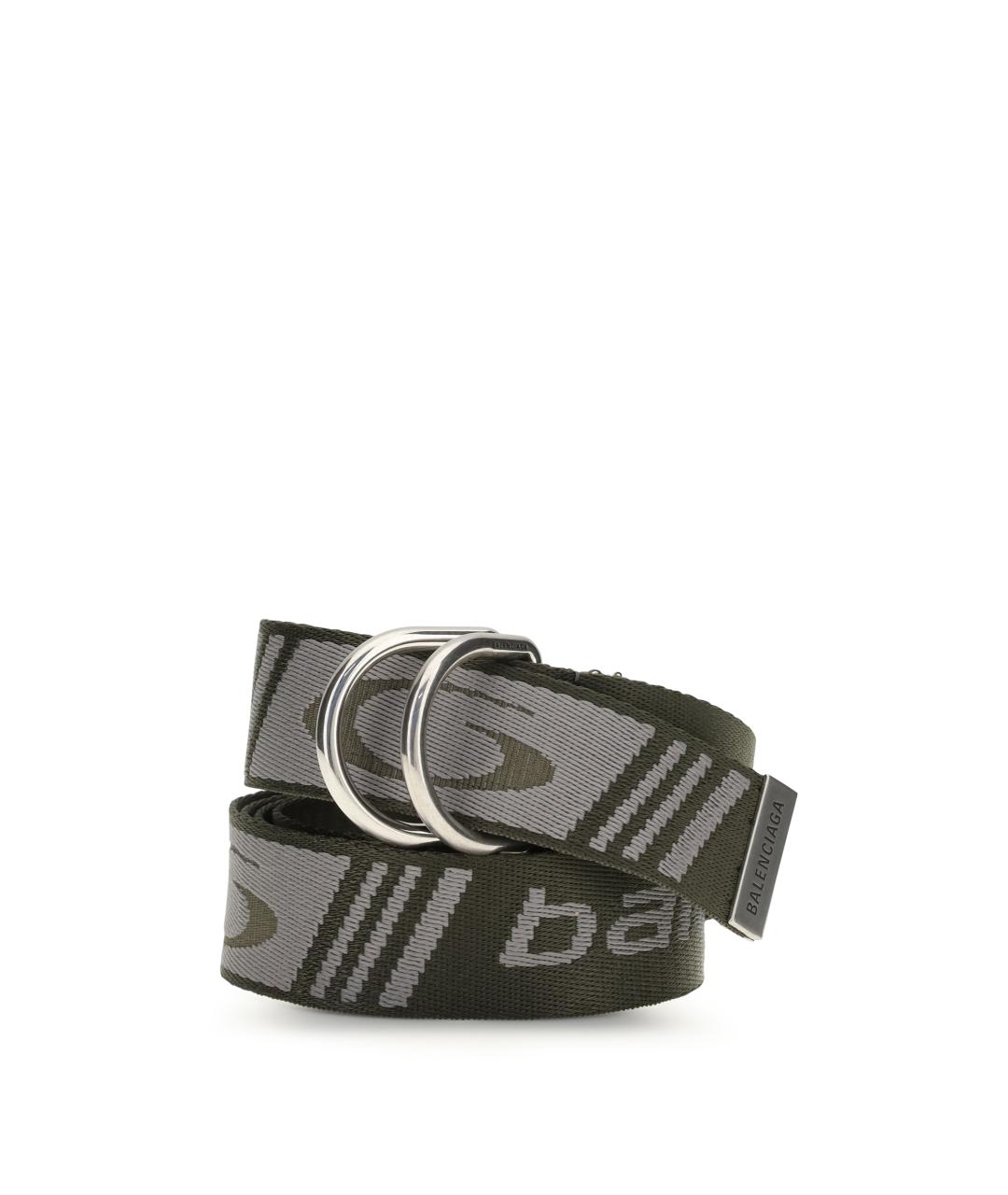 BALENCIAGA Хаки ремень, фото 1