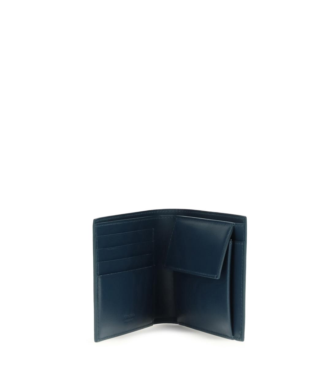 FERRAGAMO Синий кожаный кошелек, фото 3
