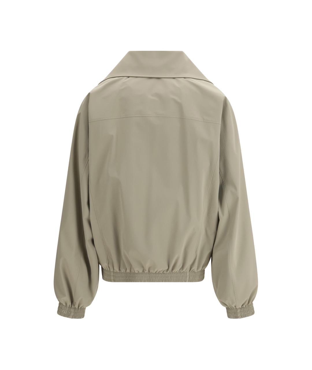 BALENCIAGA Бежевая синтетическая куртка, фото 2