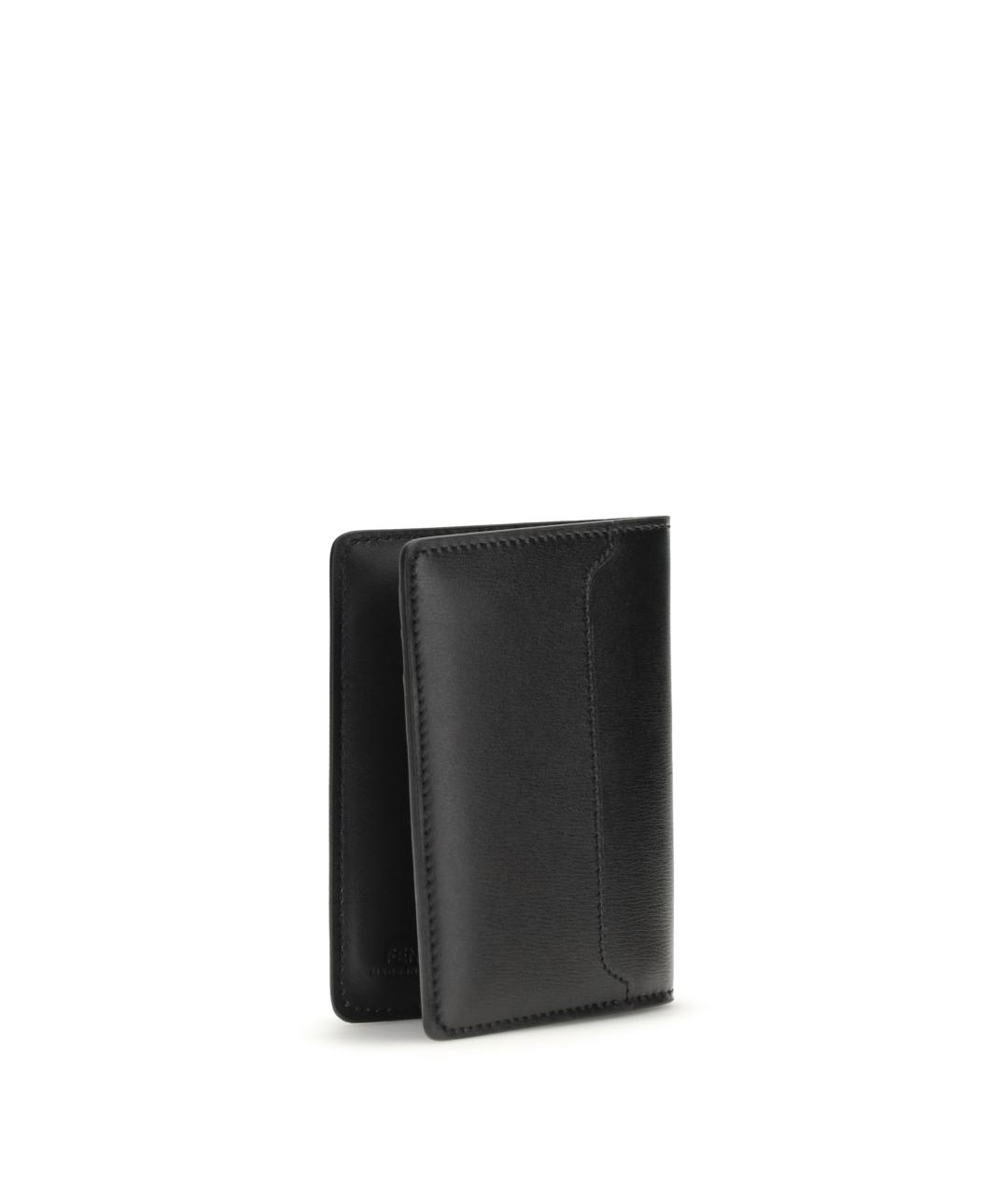 FENDI Черный кожаный кардхолдер, фото 2