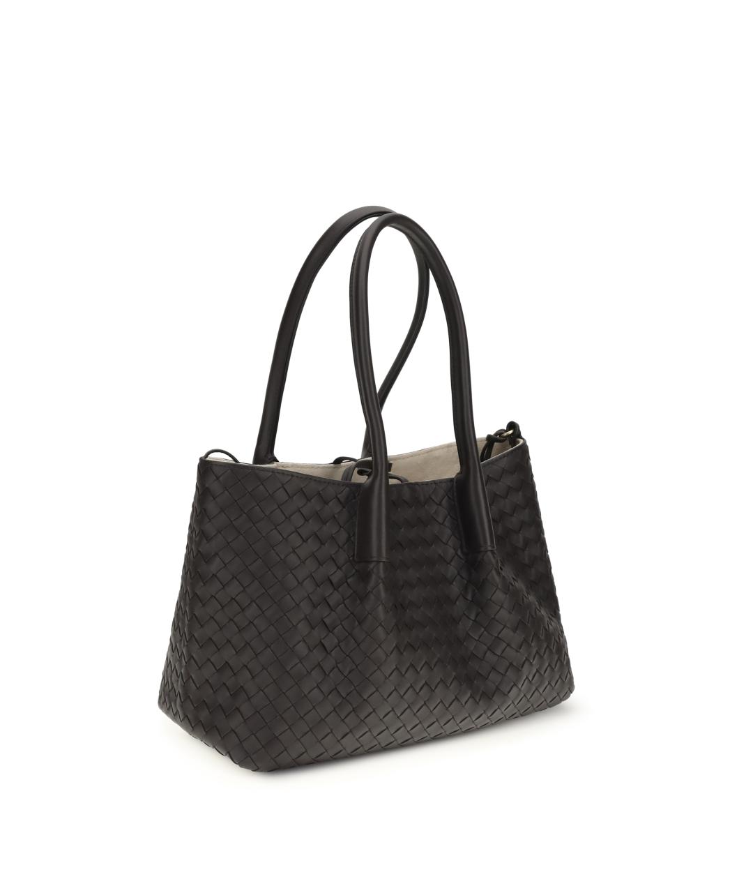 BOTTEGA VENETA Коричневая кожаная сумка тоут, фото 2