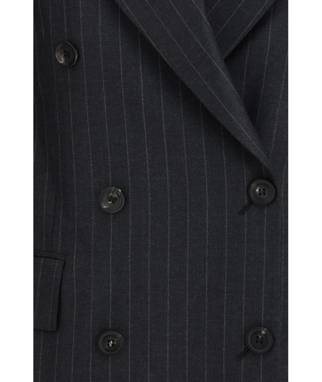 FERRAGAMO Серый шерстяной жакет/пиджак, фото 3