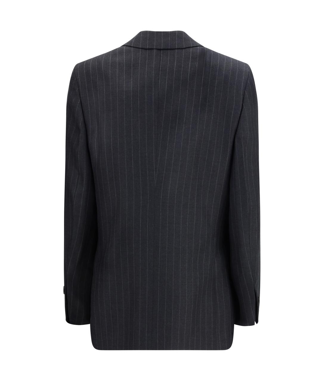 FERRAGAMO Серый шерстяной жакет/пиджак, фото 2