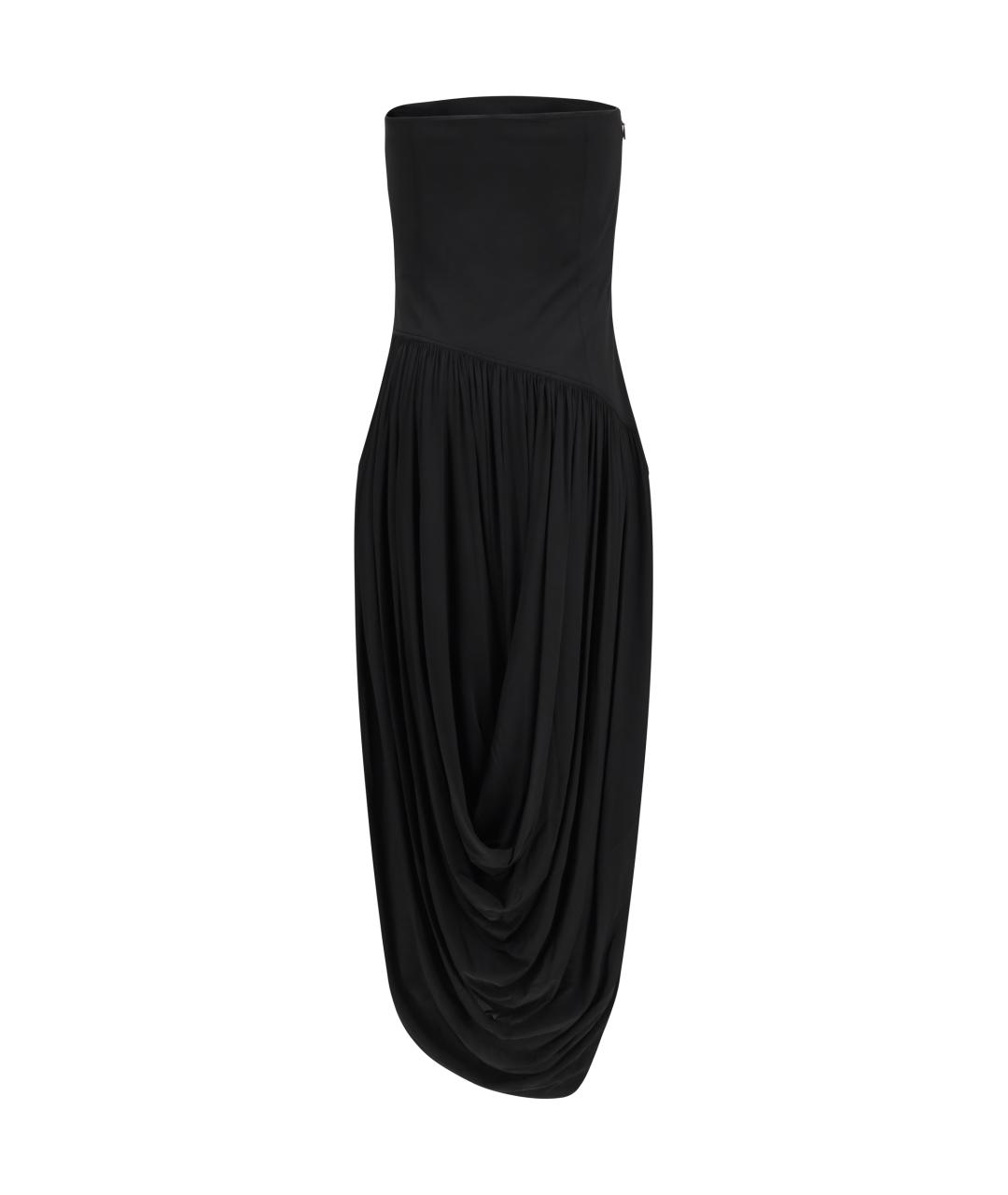 FERRAGAMO Черное вискозное вечернее платье, фото 2