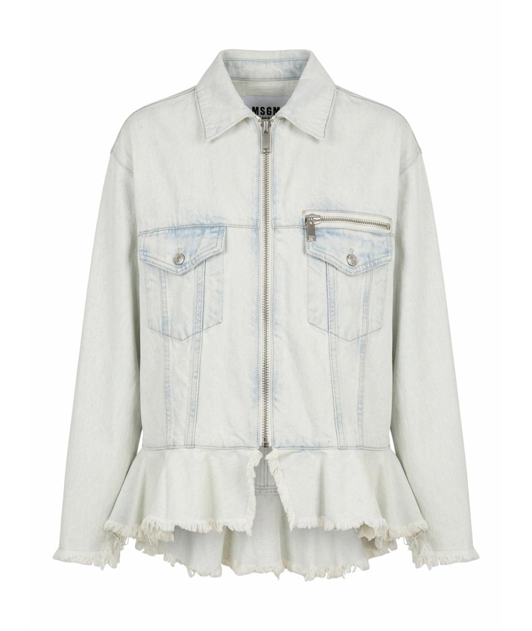 MSGM Голубая хлопковая куртка, фото 1