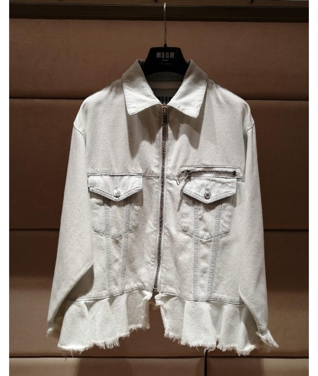 MSGM Голубая хлопковая куртка, фото 3