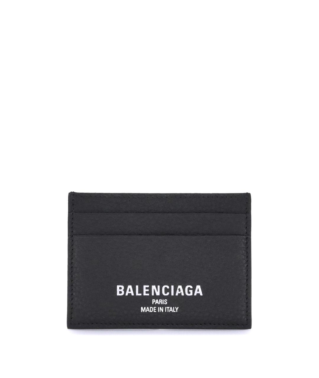BALENCIAGA Черный кожаный кардхолдер, фото 1