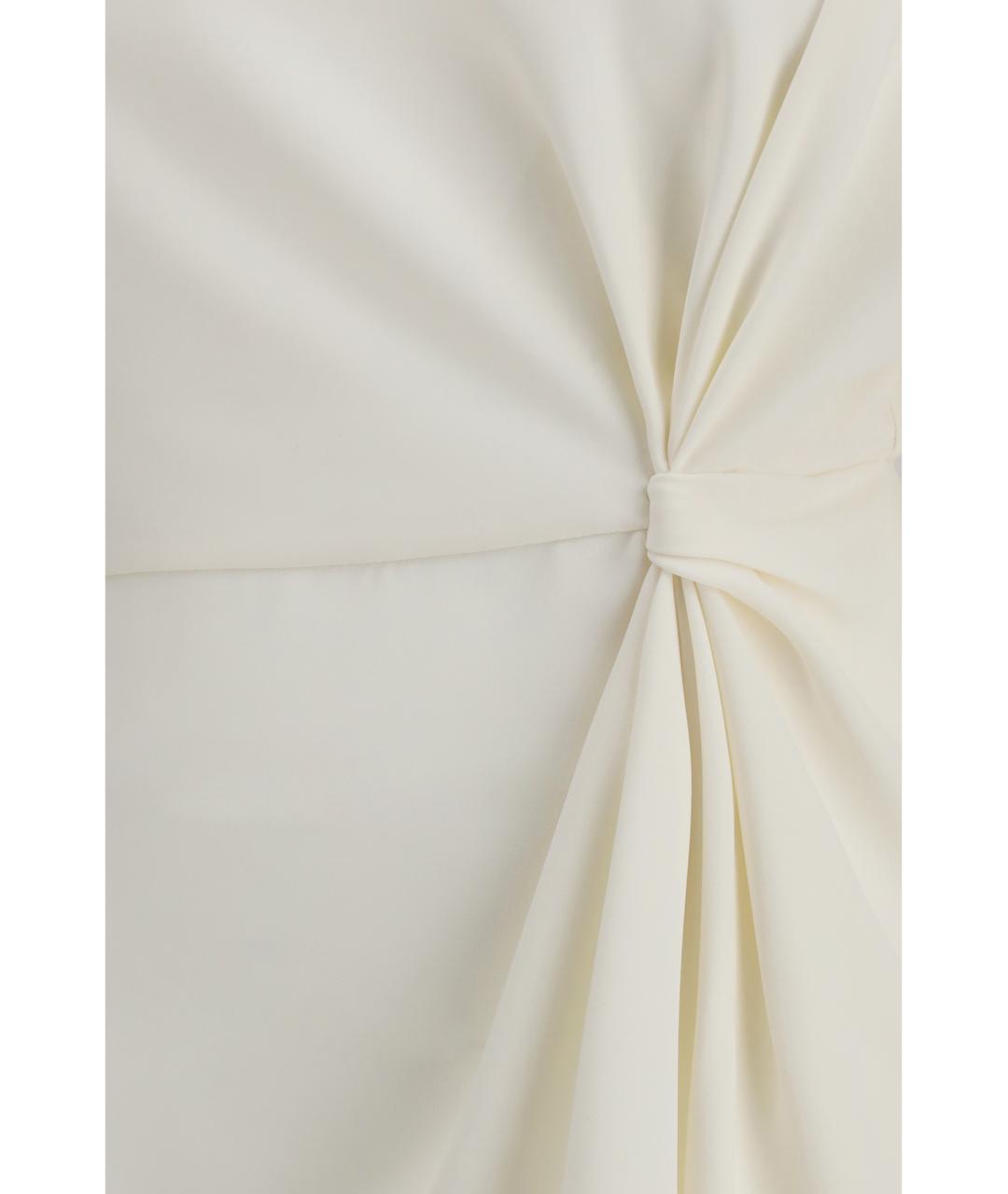 VALENTINO Бежевая шелковая блузы, фото 3