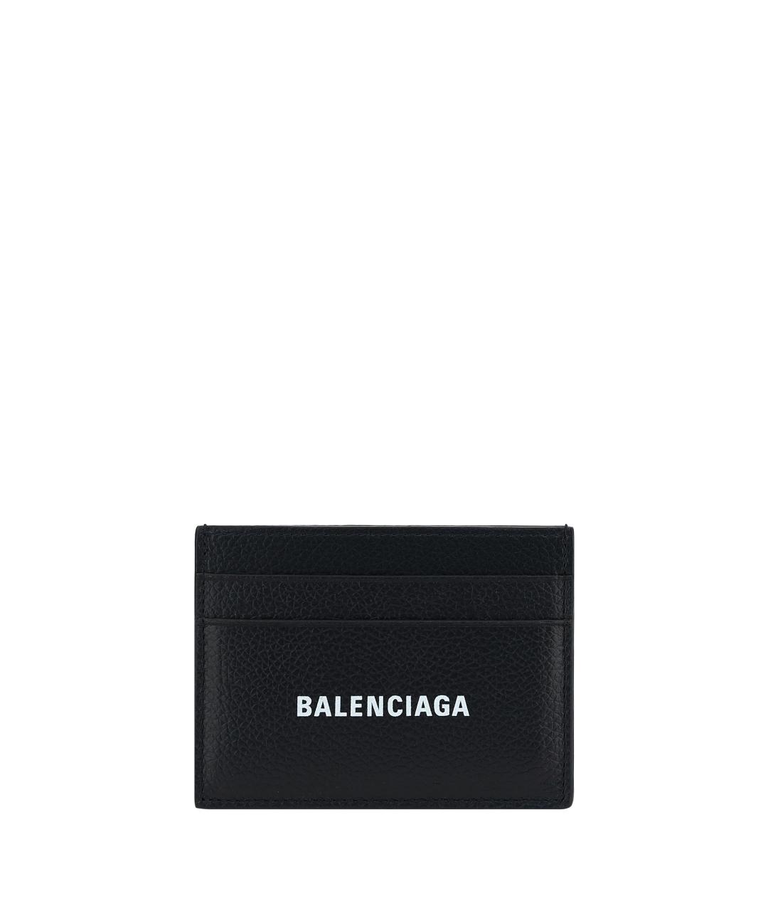 BALENCIAGA Черный кожаный кардхолдер, фото 1