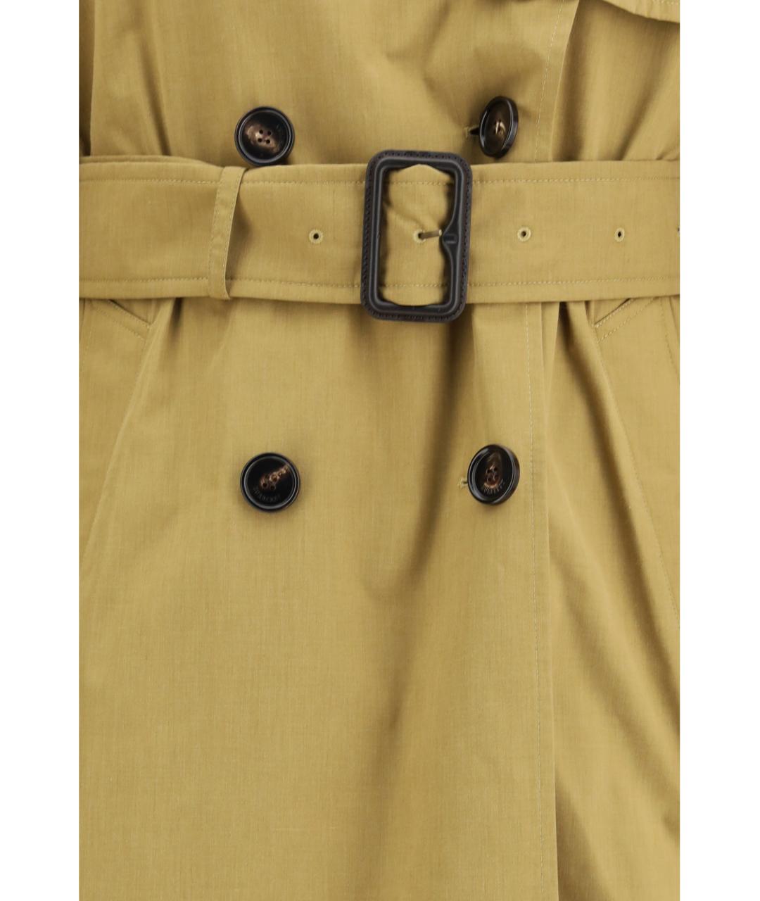 BURBERRY Бежевый полиэстеровый тренч/плащ, фото 3