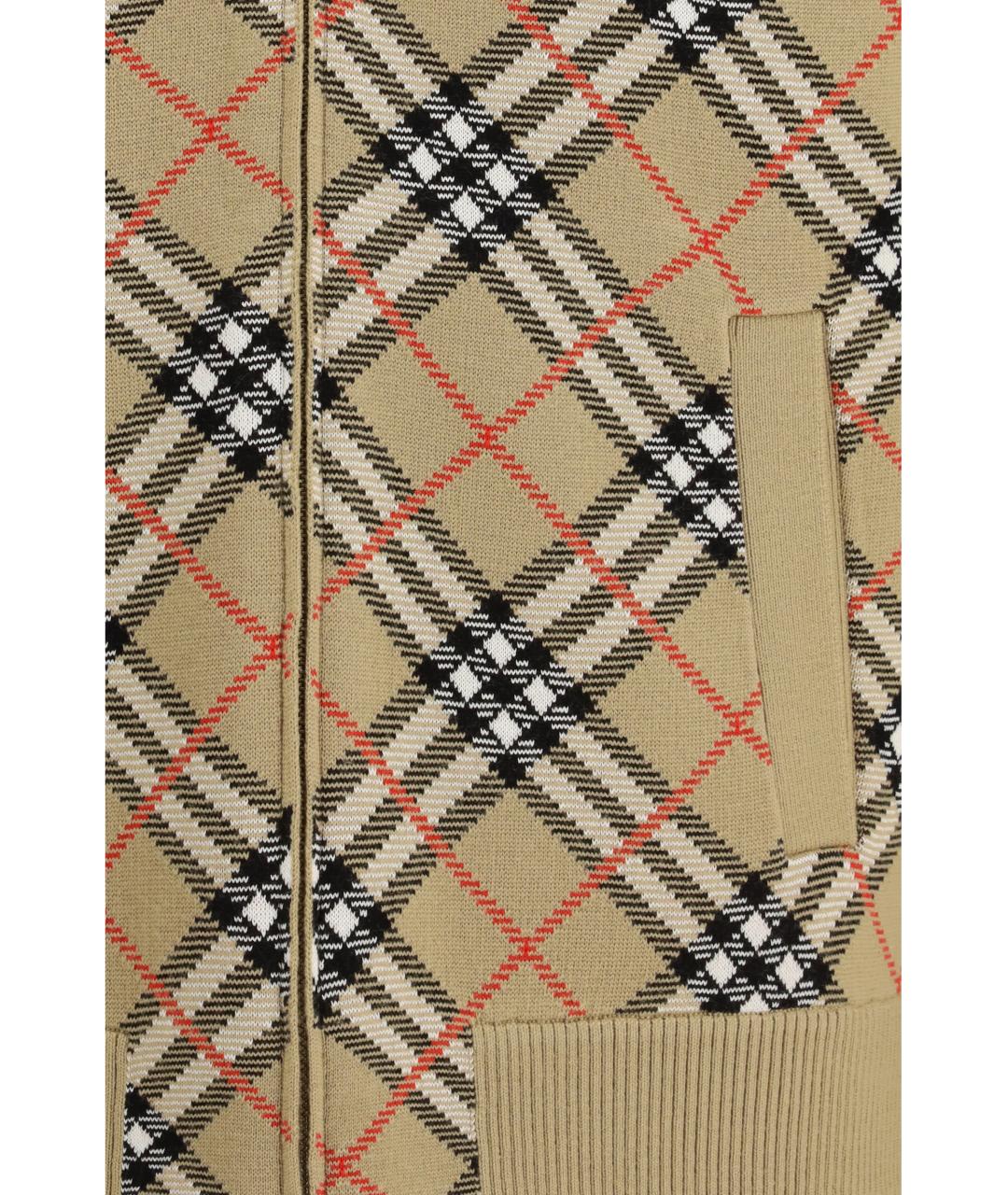 BURBERRY Бежевый шерстяной кардиган, фото 3