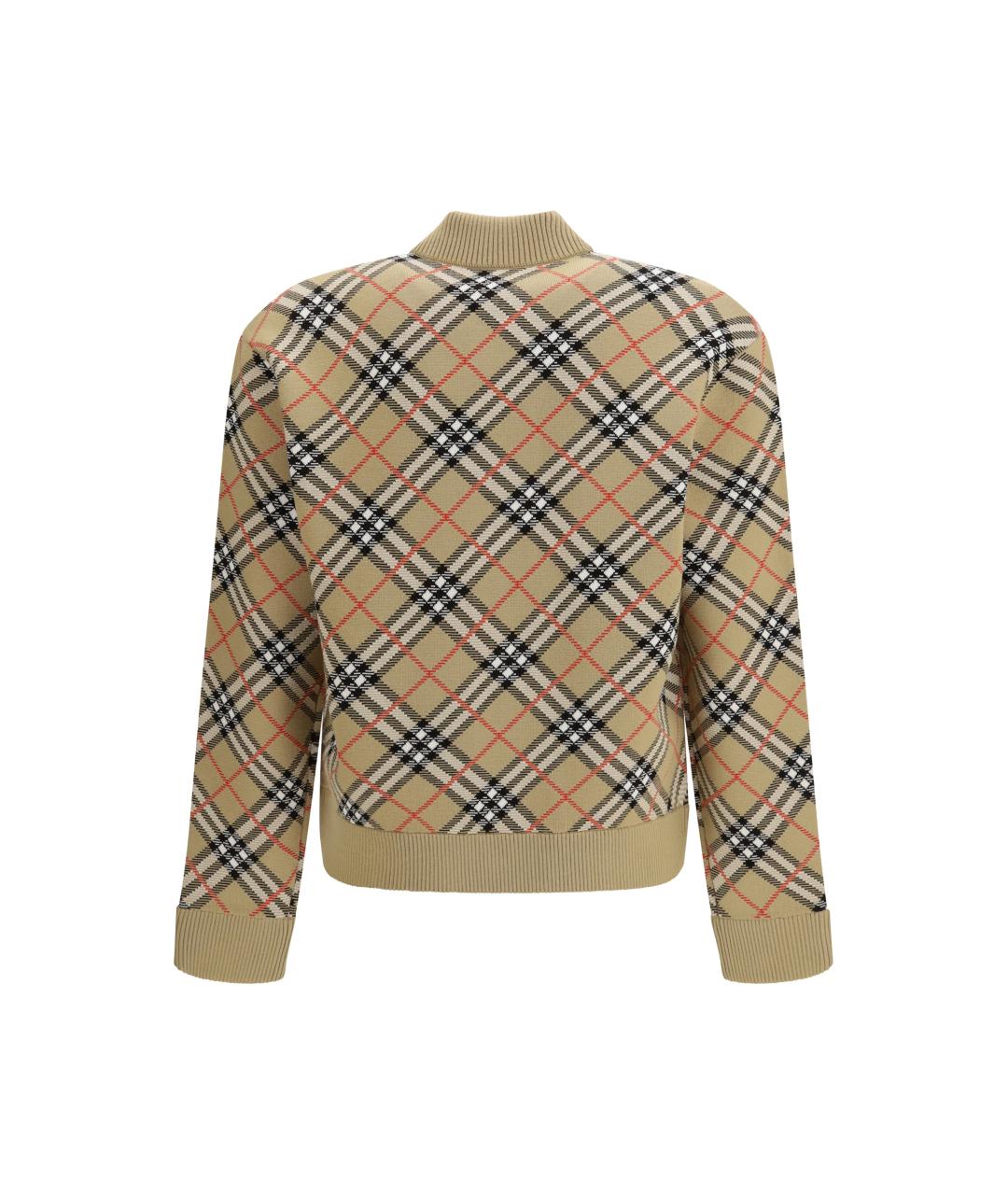 BURBERRY Бежевый шерстяной кардиган, фото 2