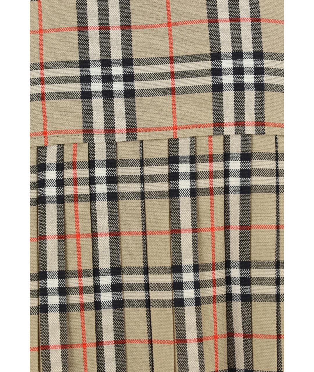 BURBERRY Мульти шерстяная юбка мини, фото 4