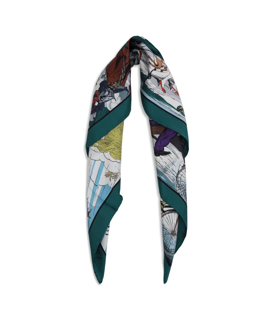 BURBERRY Мульти шелковый платок, фото 2