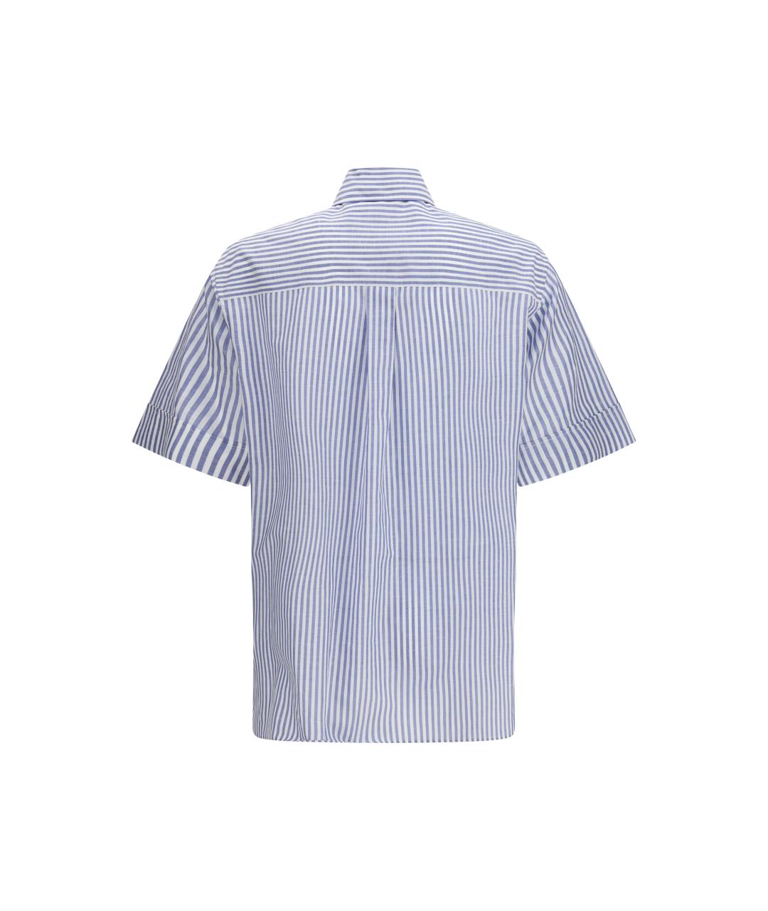 VALENTINO Голубая хлопковая классическая рубашка, фото 2