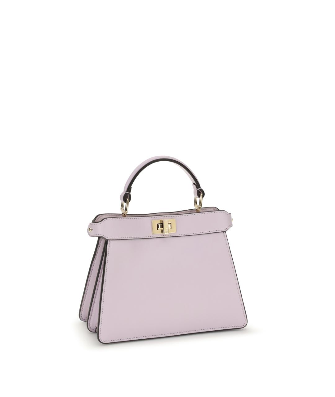 FENDI Розовая кожаная сумка тоут, фото 2