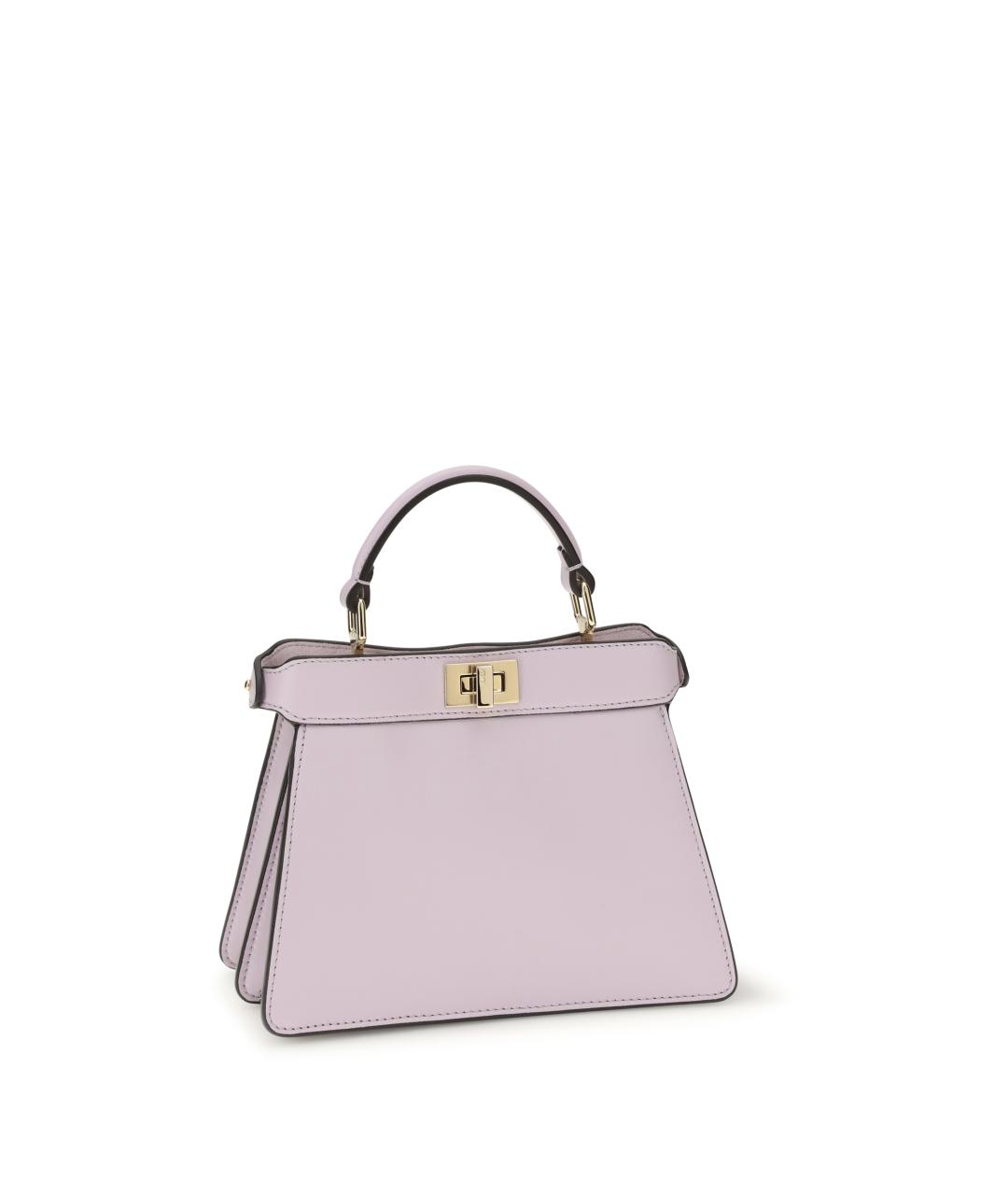 FENDI Розовая кожаная сумка тоут, фото 3