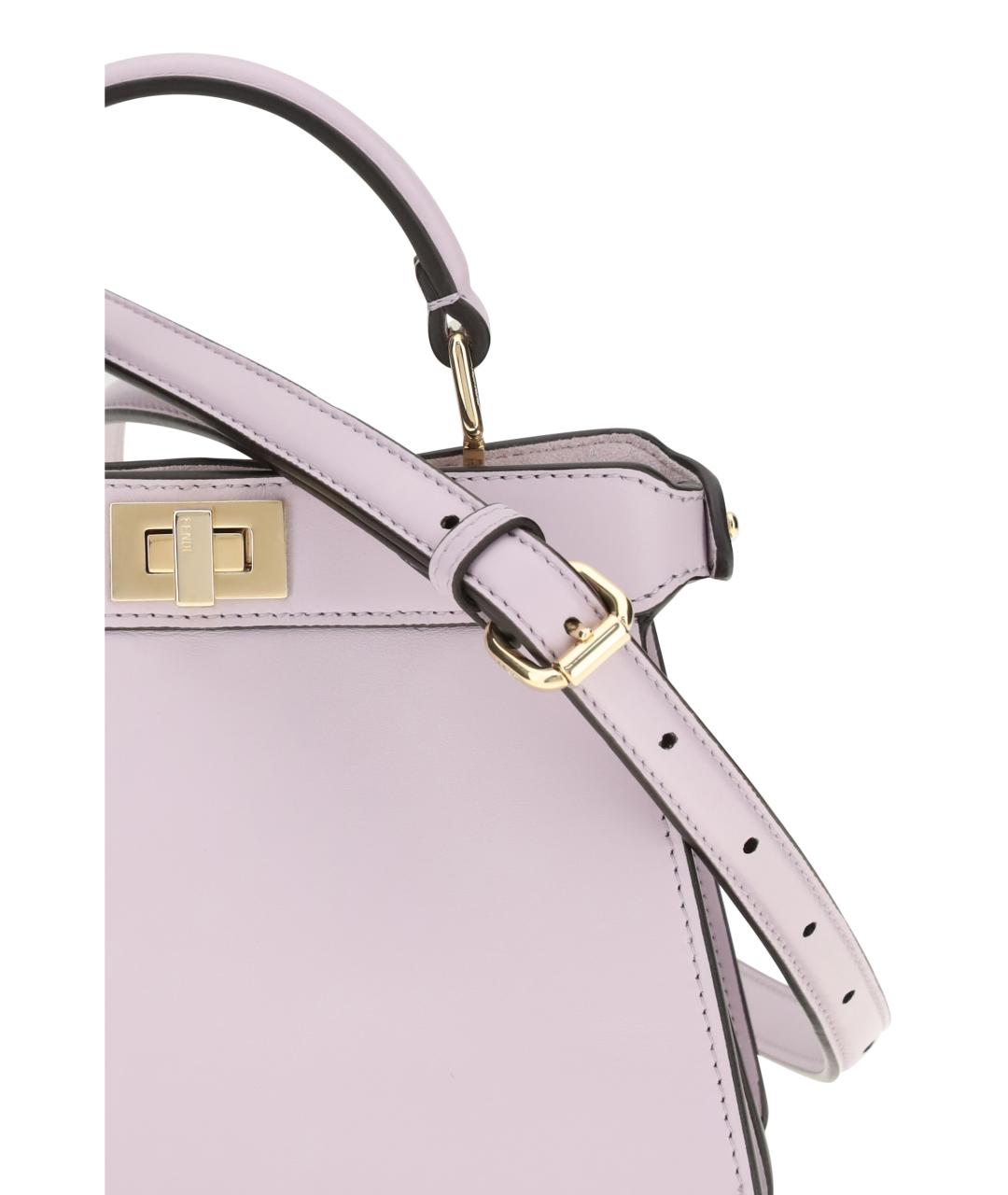 FENDI Розовая кожаная сумка тоут, фото 4