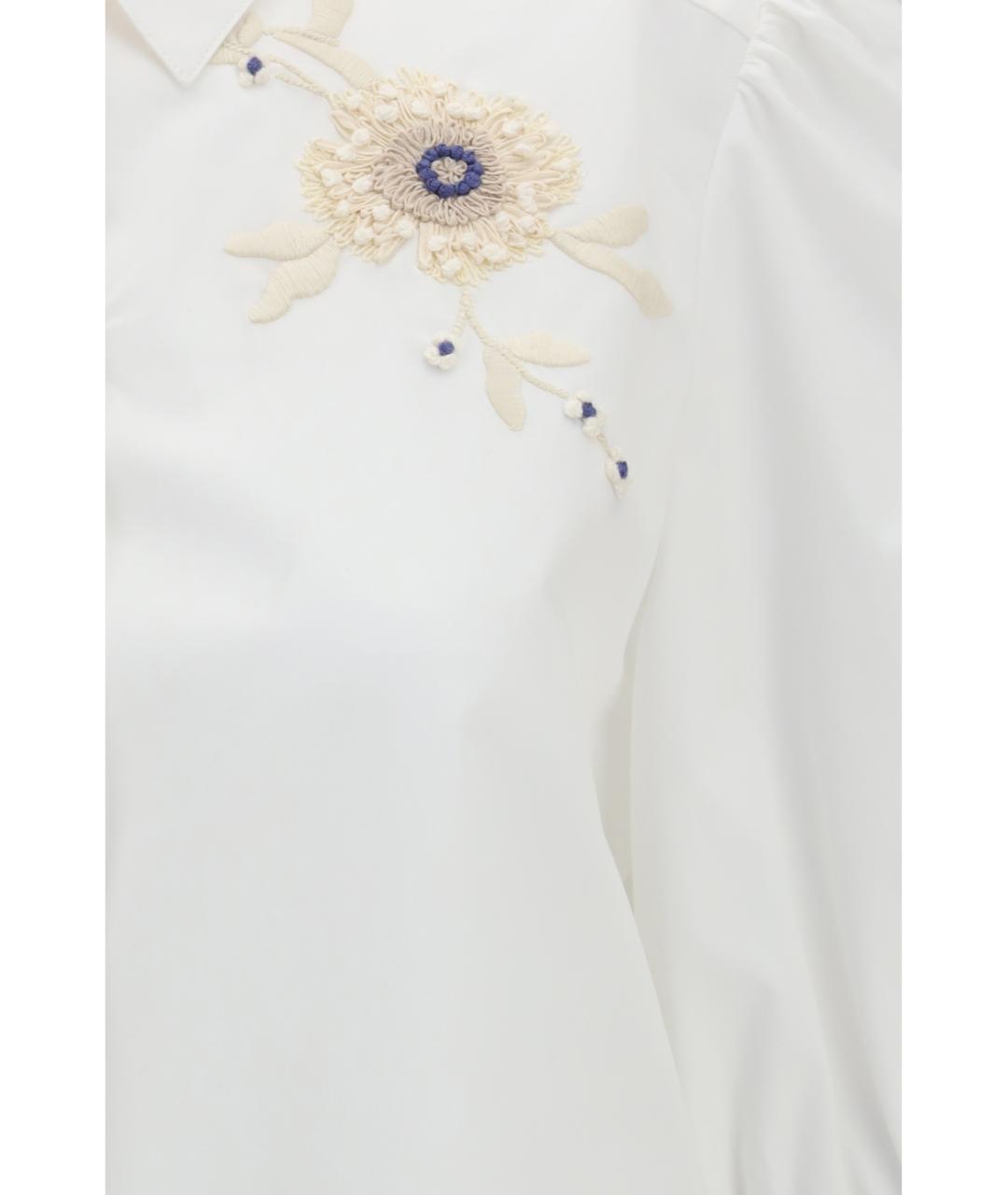 VALENTINO Белая хлопковая рубашка, фото 3