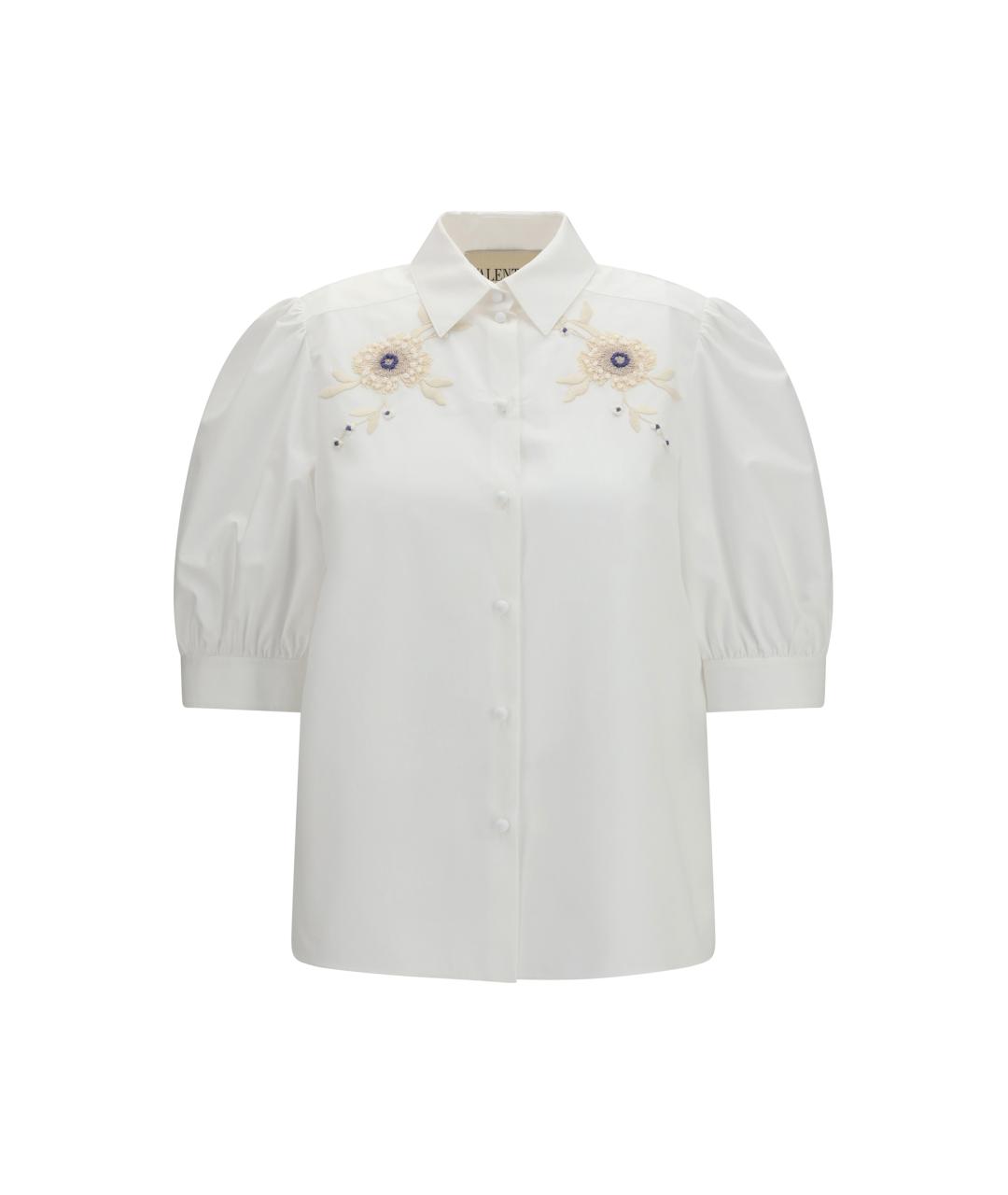 VALENTINO Белая хлопковая рубашка, фото 1