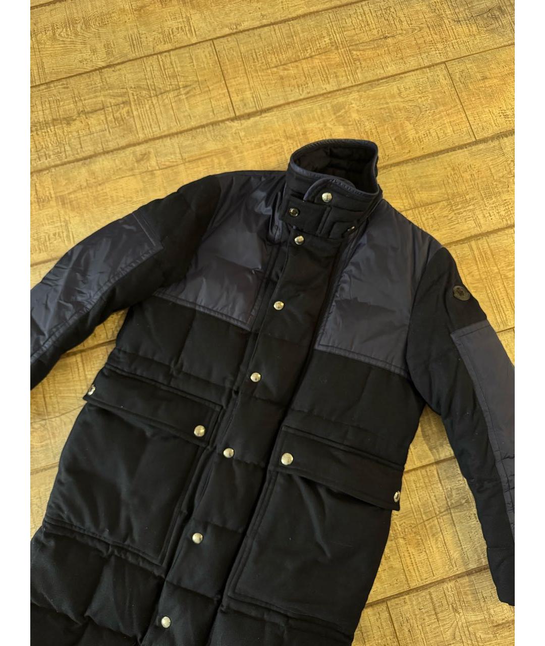 MONCLER Темно-синий пуховик, фото 2