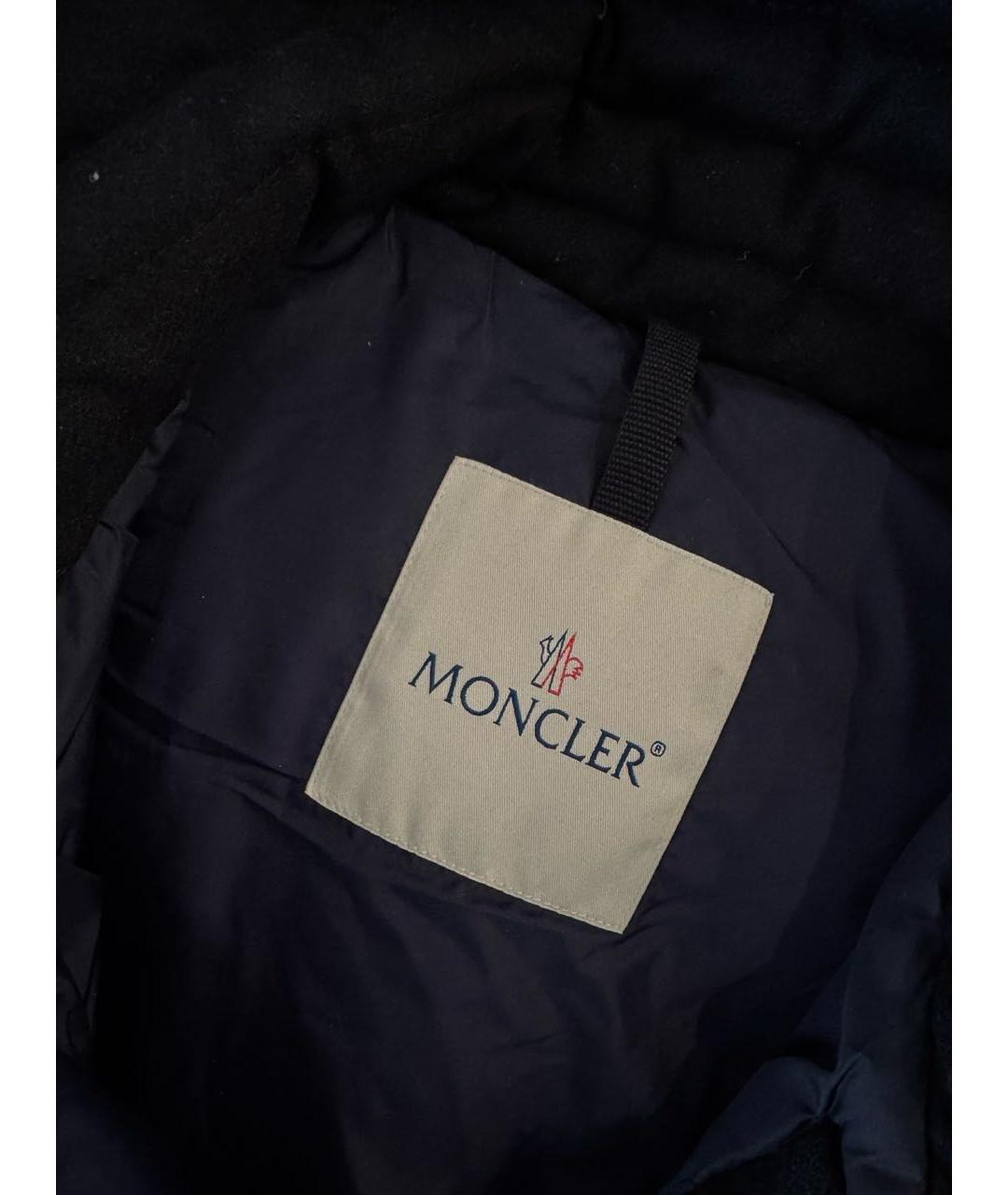 MONCLER Темно-синий пуховик, фото 4