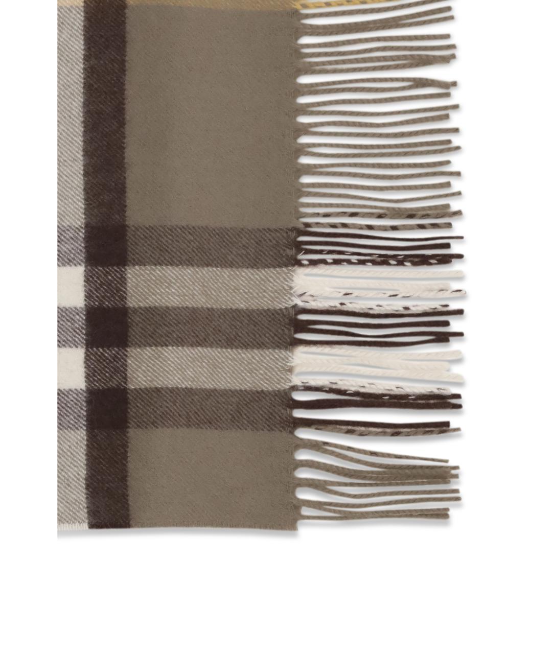 BURBERRY Коричневый кашемировый шарф, фото 3