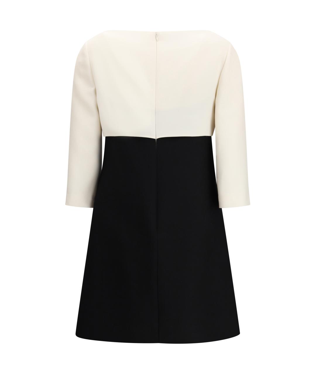 VALENTINO Мульти шерстяное коктейльное платье, фото 2