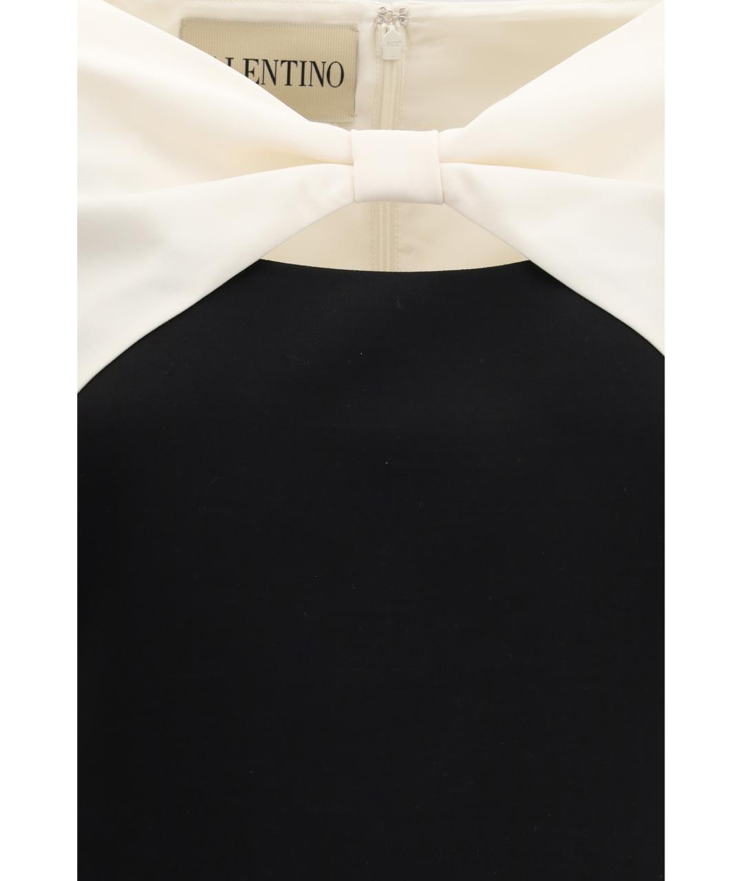 VALENTINO Мульти шерстяное коктейльное платье, фото 3