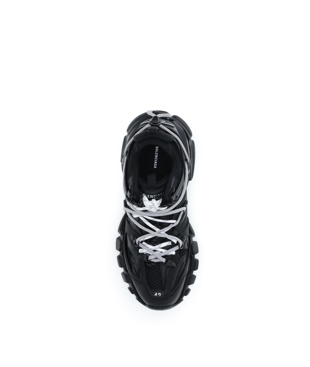 BALENCIAGA Черные текстильные низкие кроссовки / кеды, фото 4