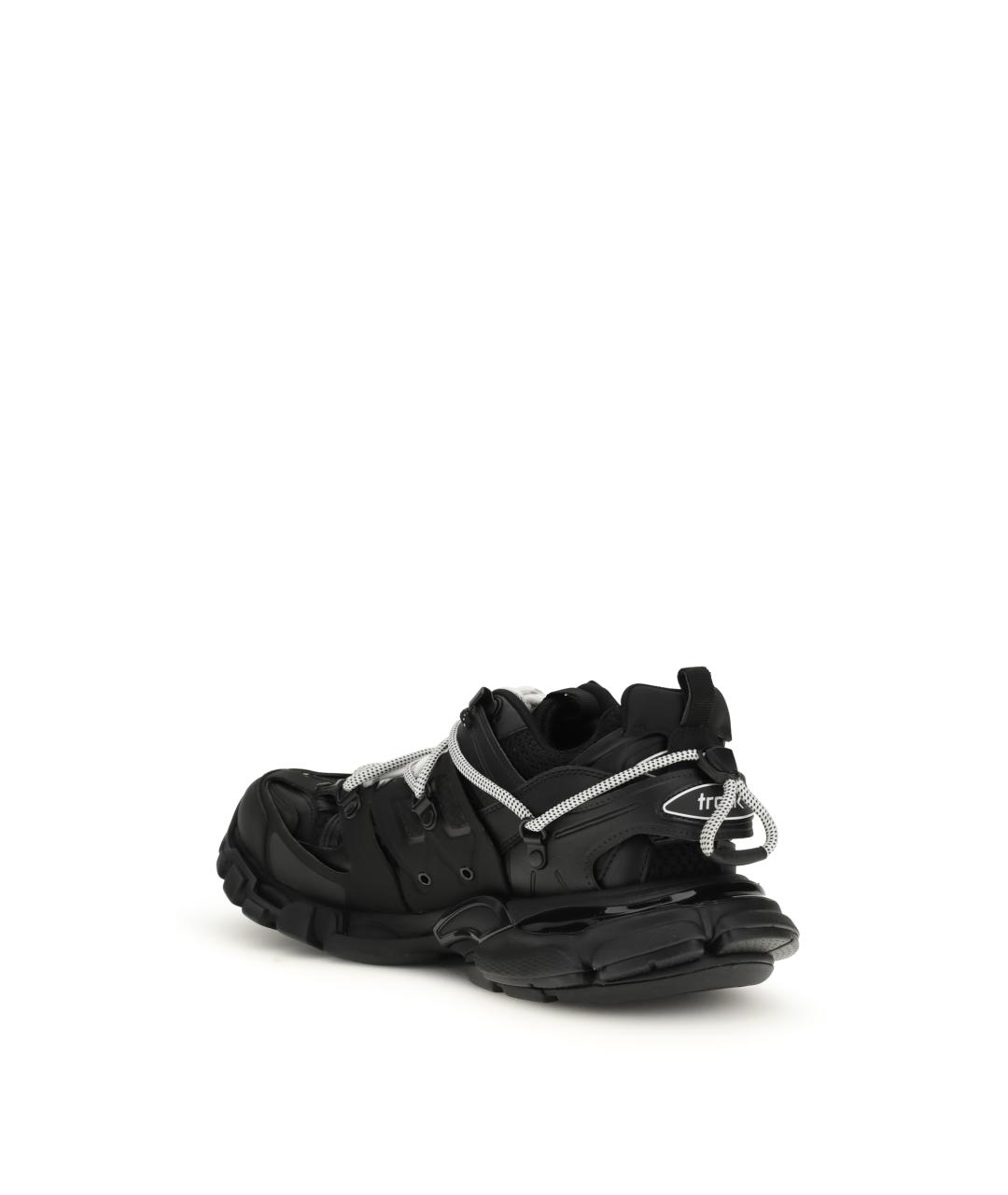 BALENCIAGA Черные текстильные низкие кроссовки / кеды, фото 3