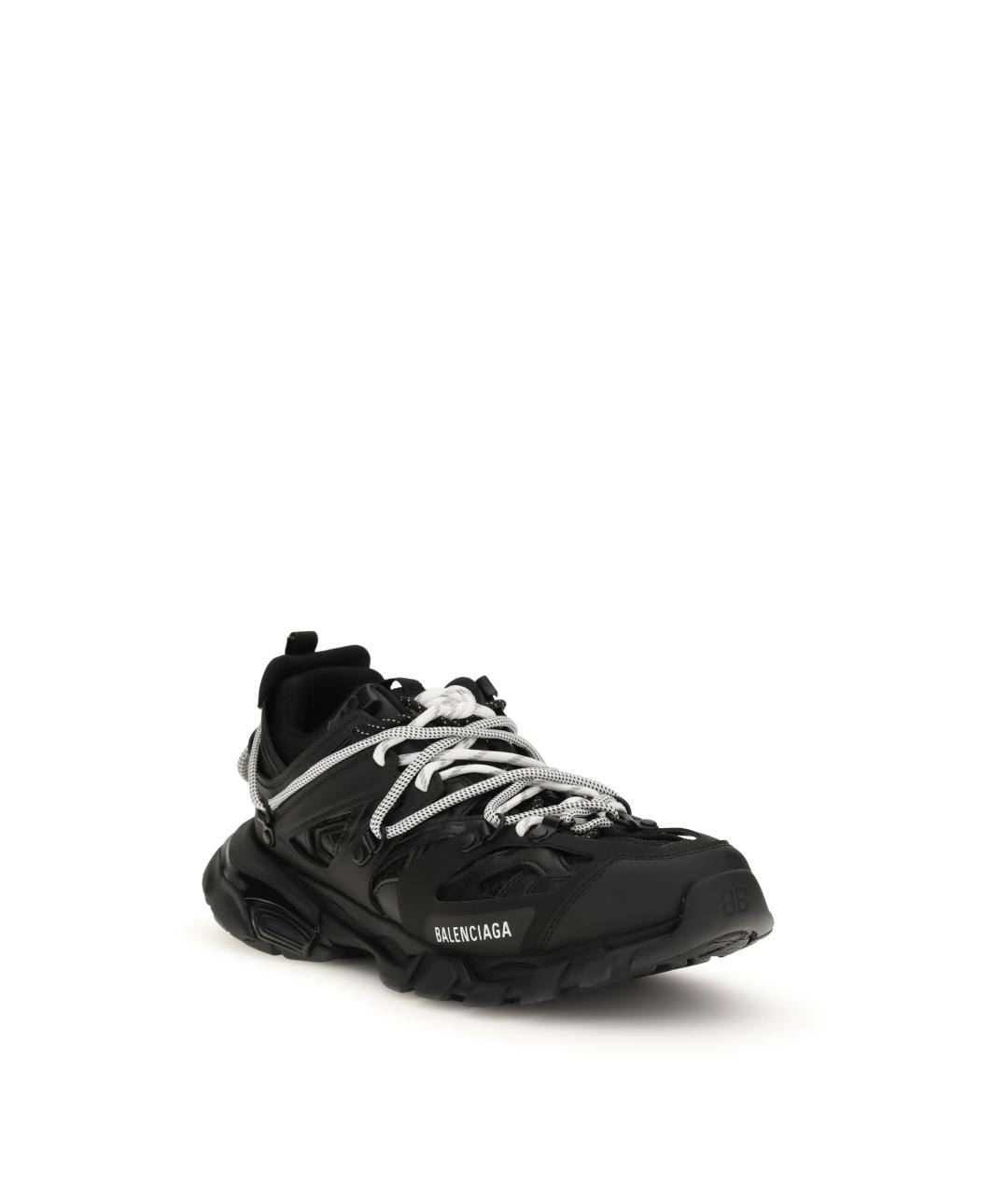 BALENCIAGA Черные текстильные низкие кроссовки / кеды, фото 2