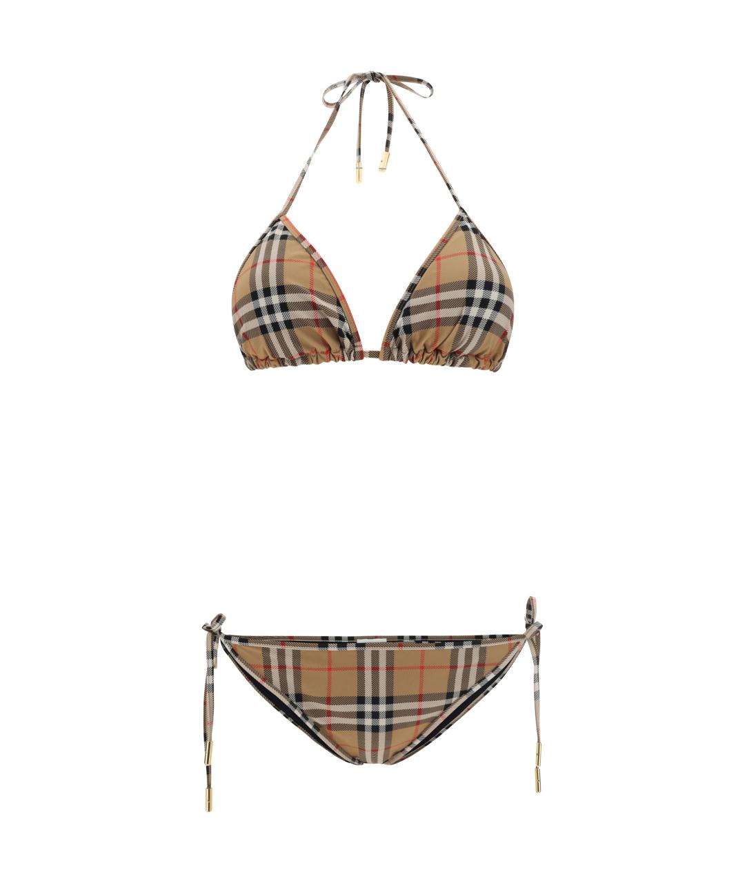 BURBERRY Бежевый полиамидовый купальник, фото 1