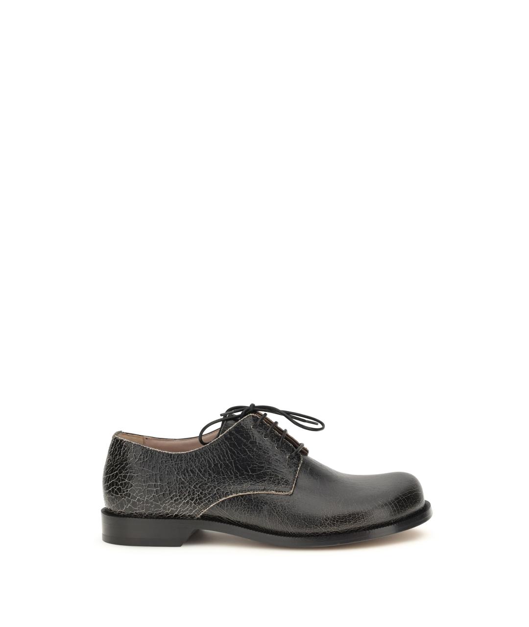 LOEWE Черные кожаные туфли, фото 1