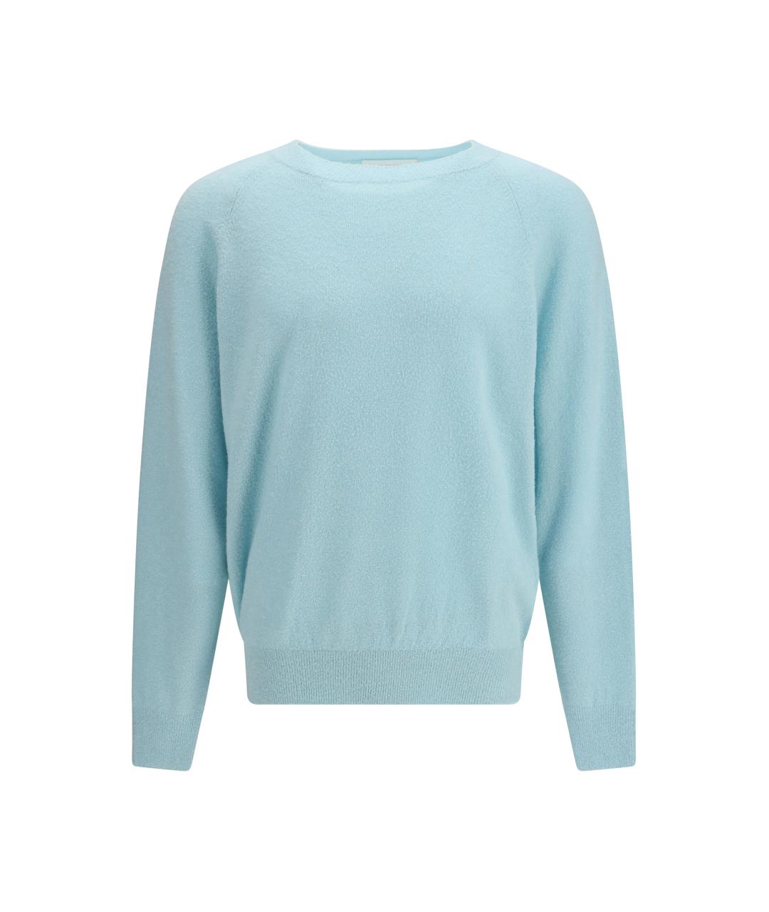 UMIT BENAN Голубой шелковый джемпер / свитер, фото 1