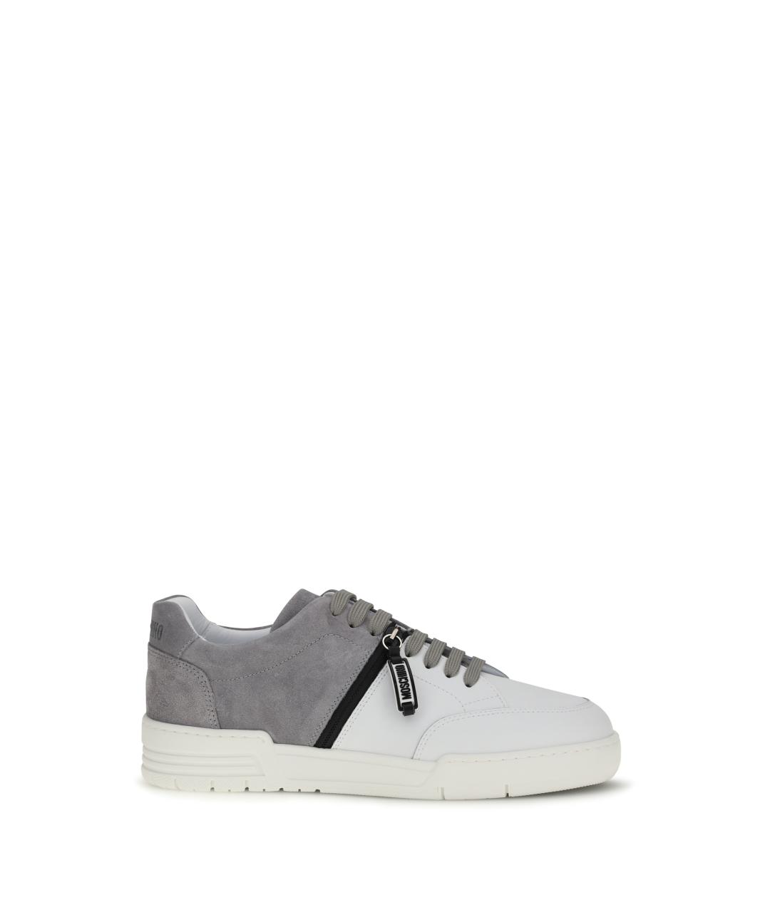 MOSCHINO Мульти кожаные низкие кроссовки / кеды, фото 1