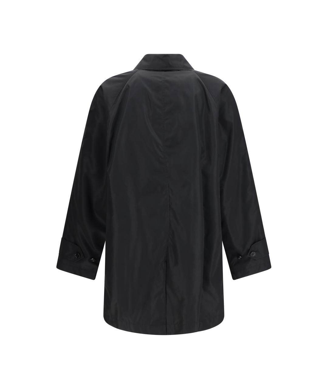 BURBERRY Черный полиэстеровый тренч / плащ, фото 2