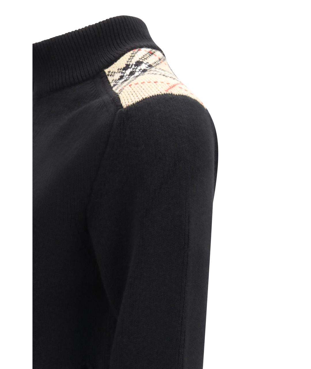 BURBERRY Черный шерстяной кардиган, фото 3