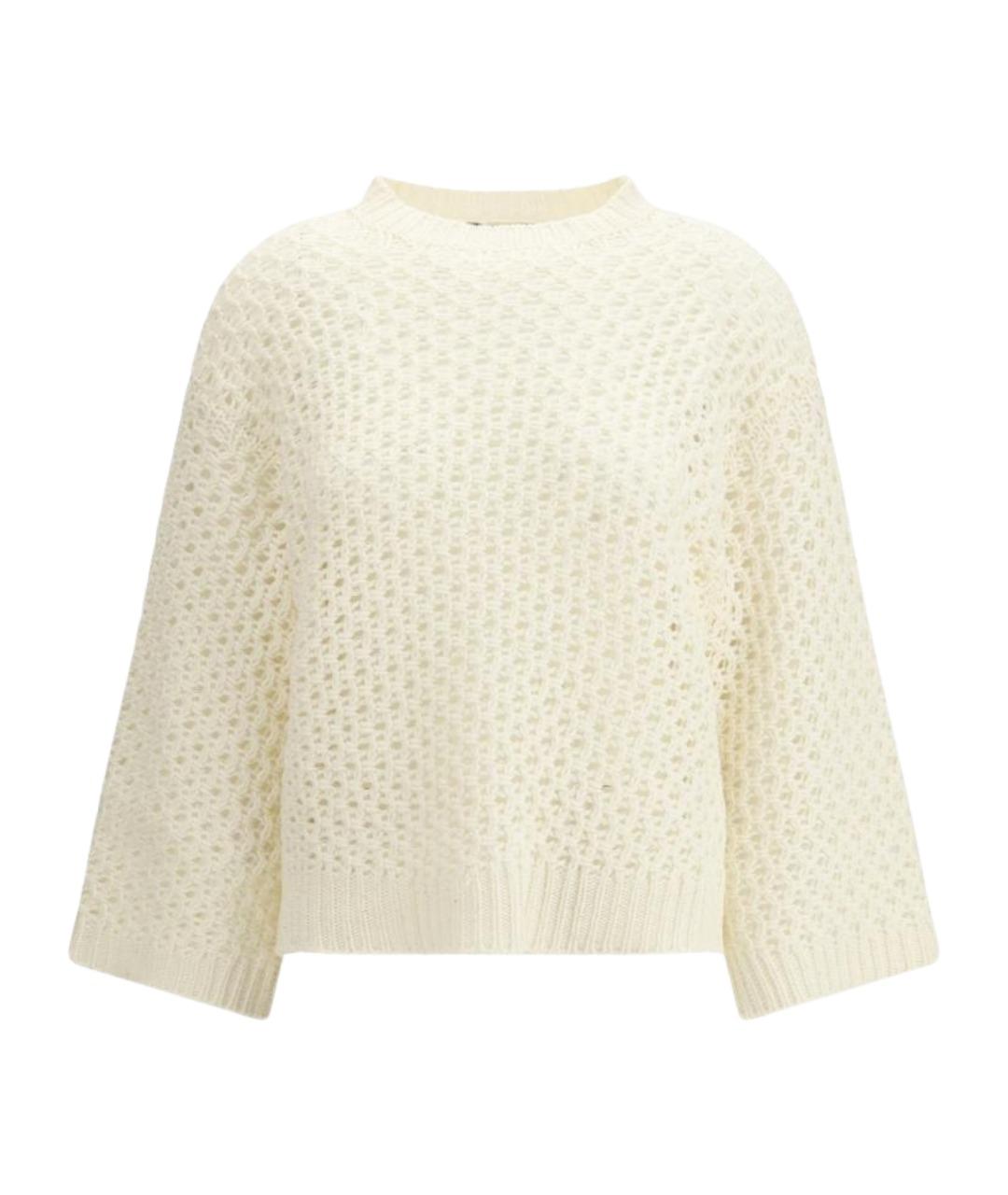 FABIANA FILIPPI Белый шерстяной джемпер / свитер, фото 1