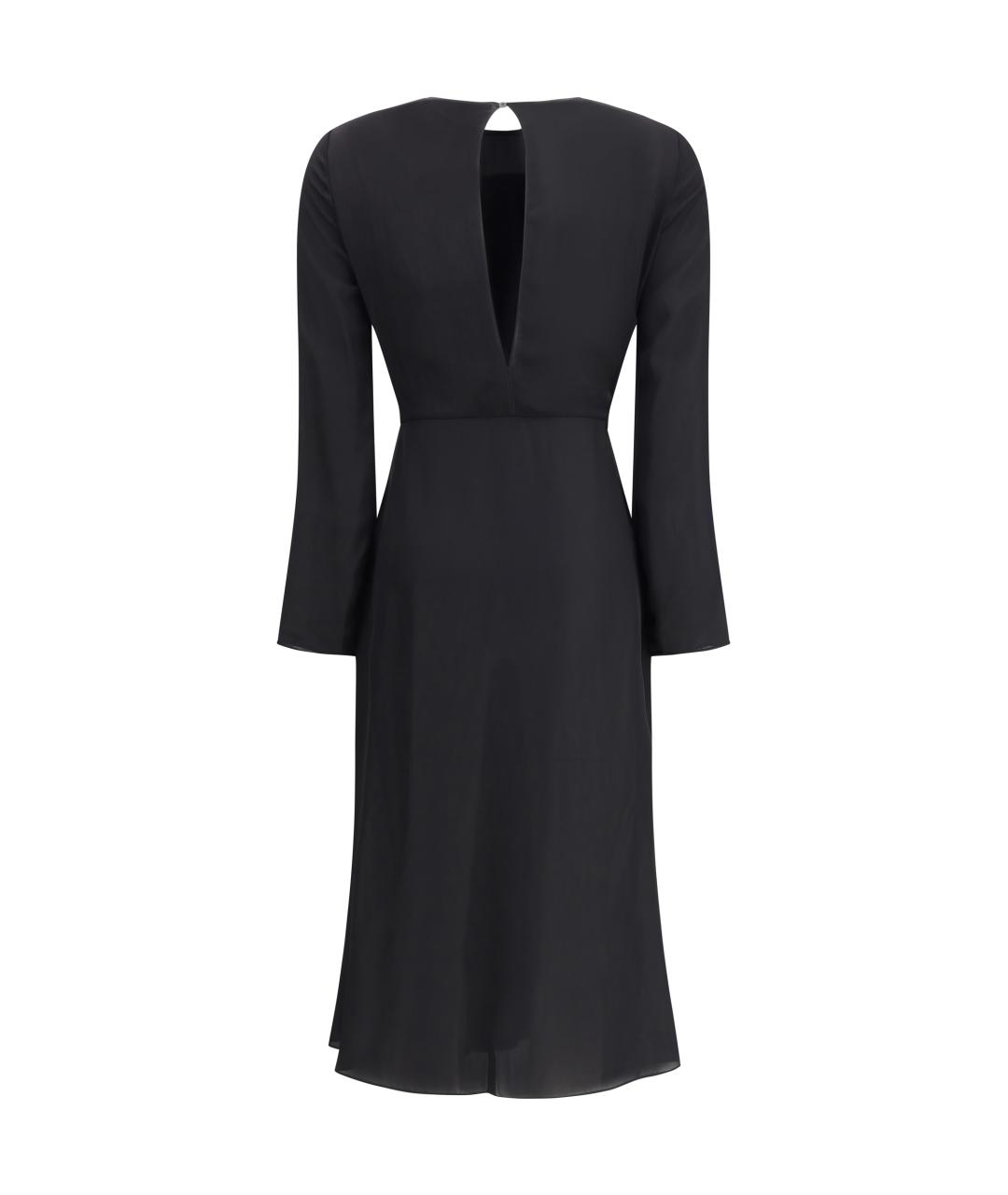 ALAIA Черное вискозное повседневное платье, фото 2