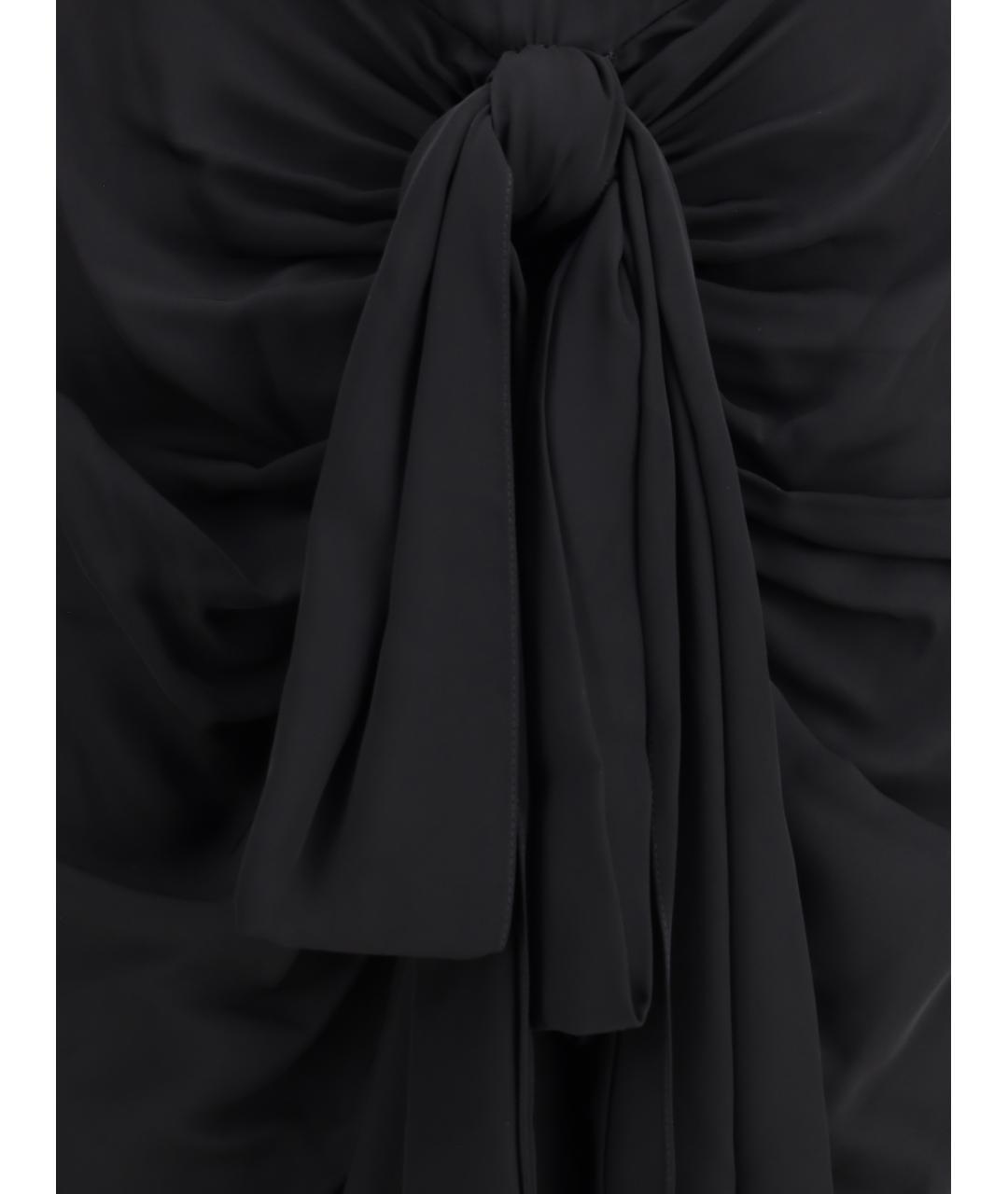 ALAIA Черное вискозное повседневное платье, фото 3